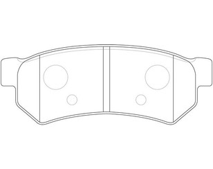 Колодки тормозные задние дисковые к-кт для Chevrolet Lacetti 2003-2013 новый