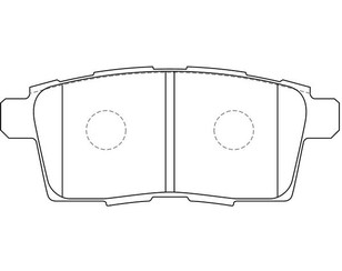 Колодки тормозные задние дисковые к-кт для Mazda CX 7 2007-2012 новый