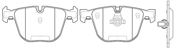 Колодки тормозные задние дисковые к-кт