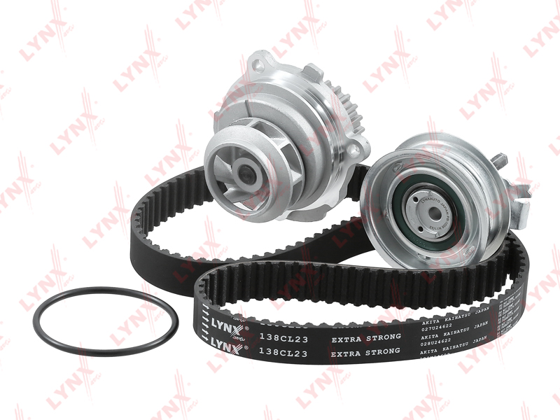 Насос водяной (помпа) + к-кт ремня ГРМ