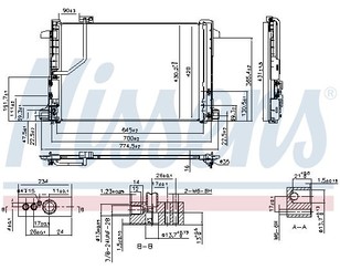 Радиатор кондиционера (конденсер) для Mercedes Benz W204 2007-2015 новый