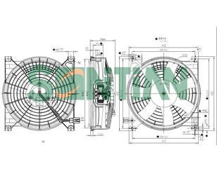 Вентилятор радиатора для Datsun mi-Do 2015-2020 новый
