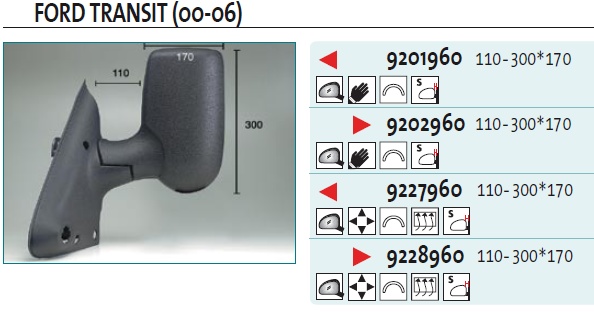 Зеркало левое электрическое