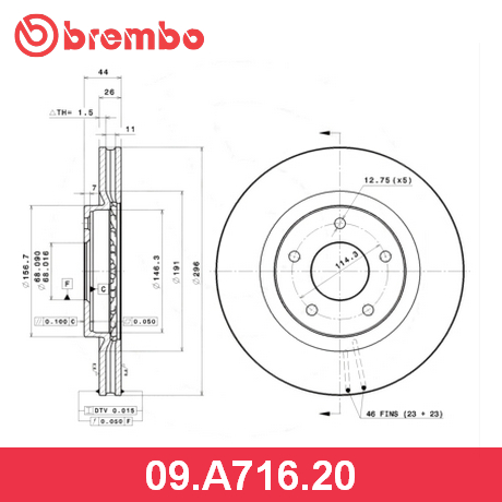 Диск тормозной (Спереди) Nissan Juke 10-20 / Qashqai 06-13