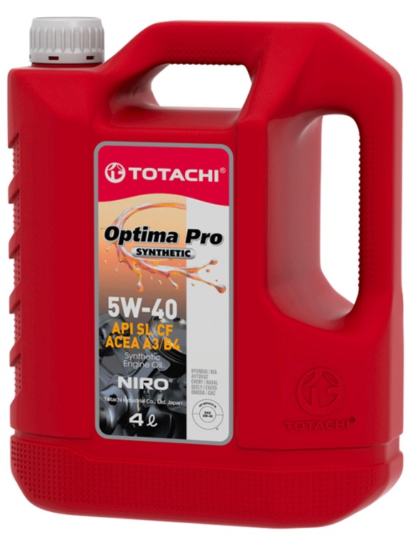 Масло TOTACHI NIRO OPTIMA PRO SYNTHETIC 5W40 4Л СИНТЕТИКА купить в ЕвроАвто