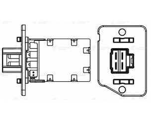 Резистор отопителя для Hyundai Sonata VI 2010-2014 новый