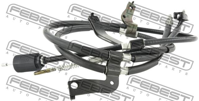 Трос стояночного тормоза левый