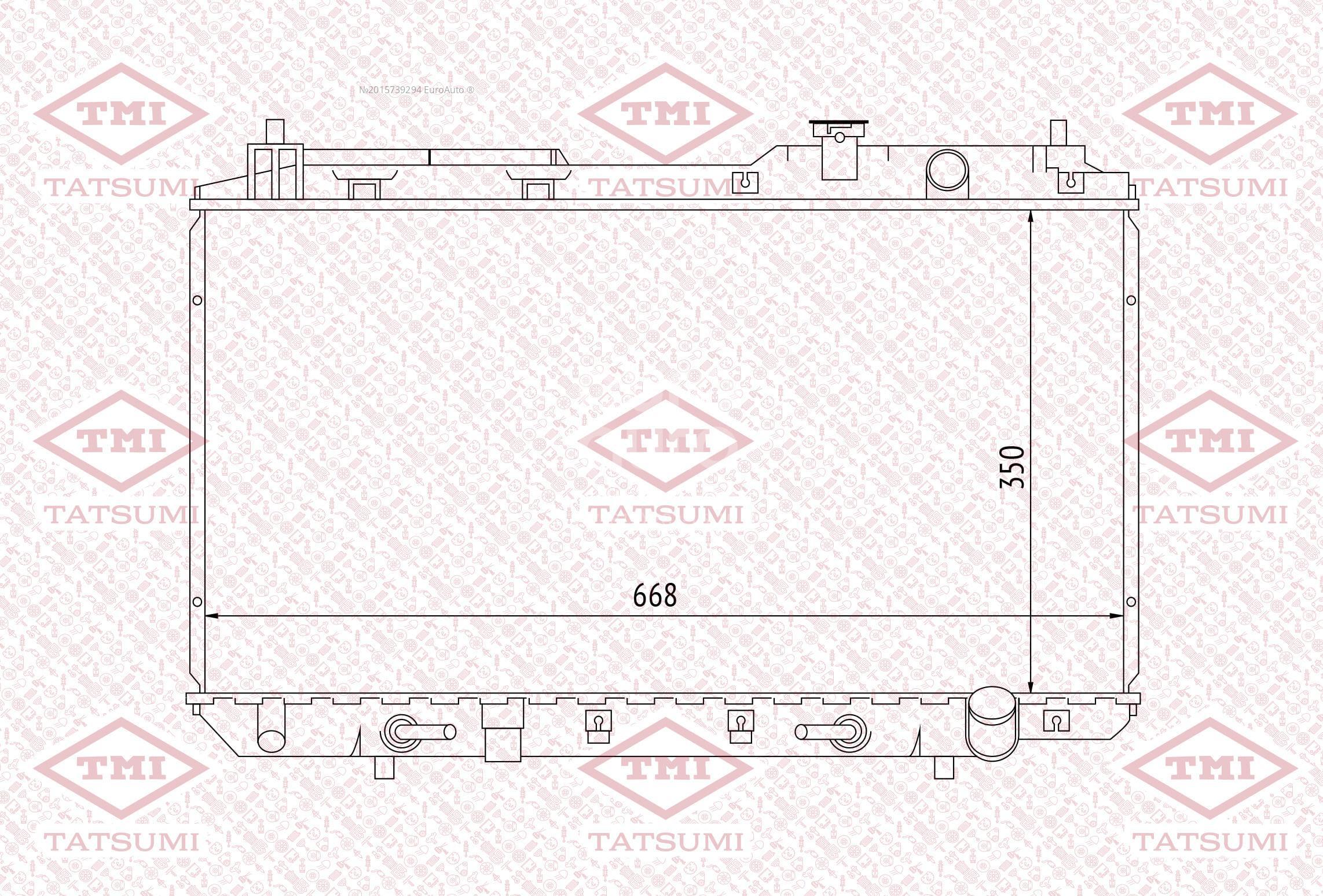 TGA1056 Tatsumi Радиатор основной от производителя по спец цене купить в  Ростове-на-Дону