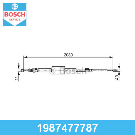 BOSCH 1987477787 Трос стояночного тормоза