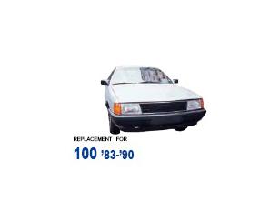Стекло фары левой для Audi 100/200 [44] 1983-1991 новый