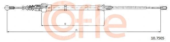 Трос стояночного тормоза