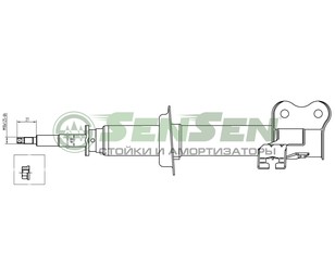 Амортизатор передний левый для Nissan Micra (K11E) 1992-2002 новый