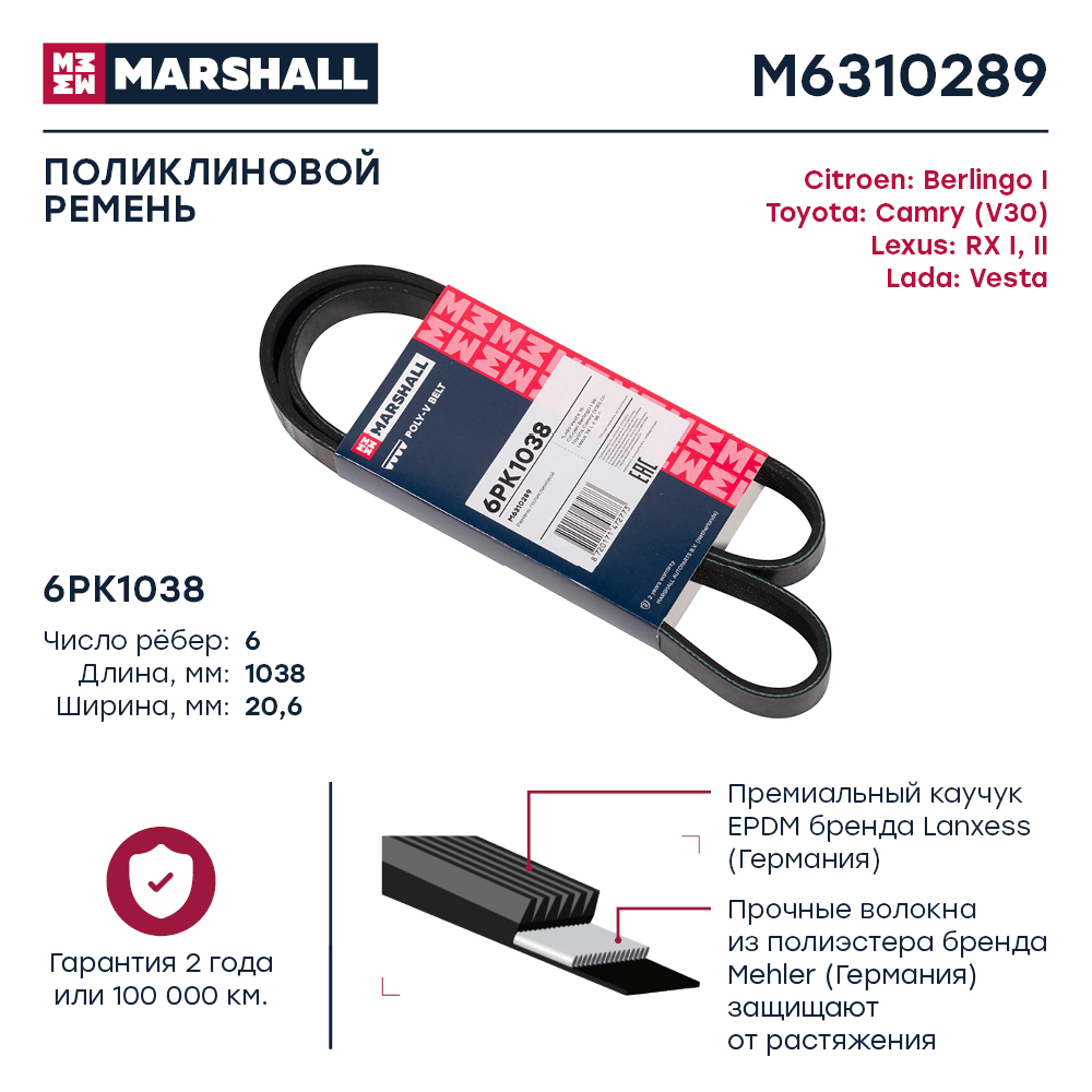 Ремень ручейковый