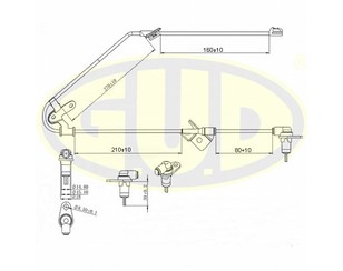 Датчик ABS задний левый для Mazda Premacy (CP) 1999-2004 новый