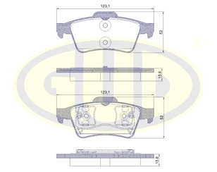 Колодки тормозные задние дисковые к-кт для Renault Espace IV 2002-2014 новый