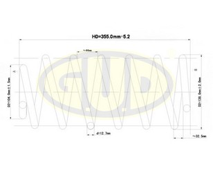 Пружина передняя для VW Lupo 1998-2005 новый