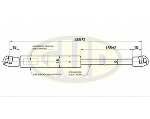 Амортизатор двери багажника для Ford Mondeo I 1993-1996 новый