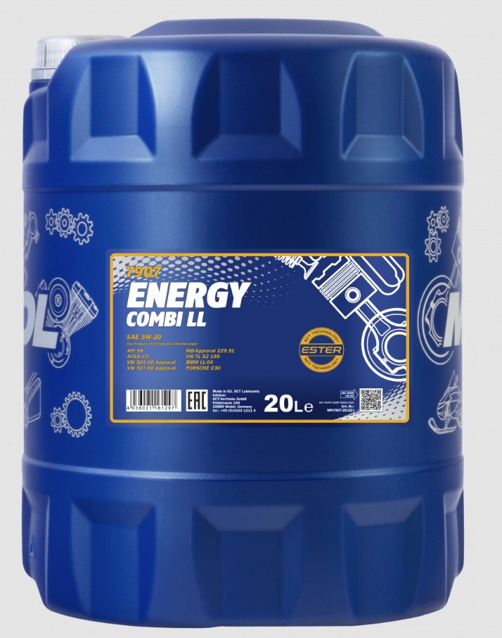Масло MANNOL ENERGY COMBI LL 5W30 20Л купить в ЕвроАвто