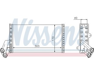 Радиатор отопителя для Fiat Scudo I 1994-2007 новый