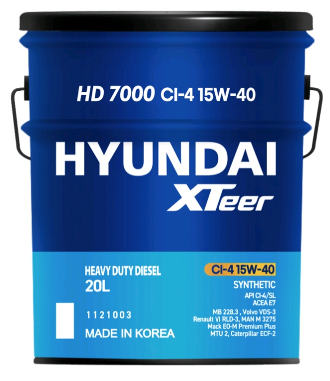 Масло HYUNDAI XTEER HD 7000 15W40 20Л купить в ЕвроАвто