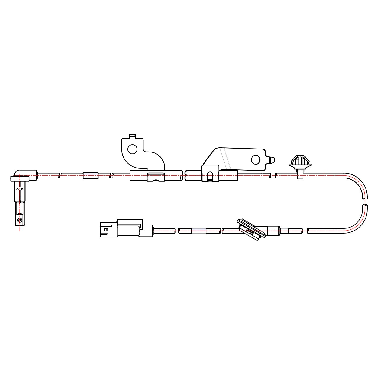 Датчик ABS передний левый