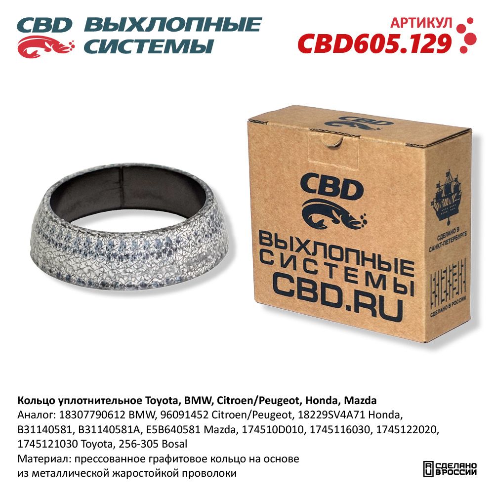 Прокладка приемной трубы глушителя