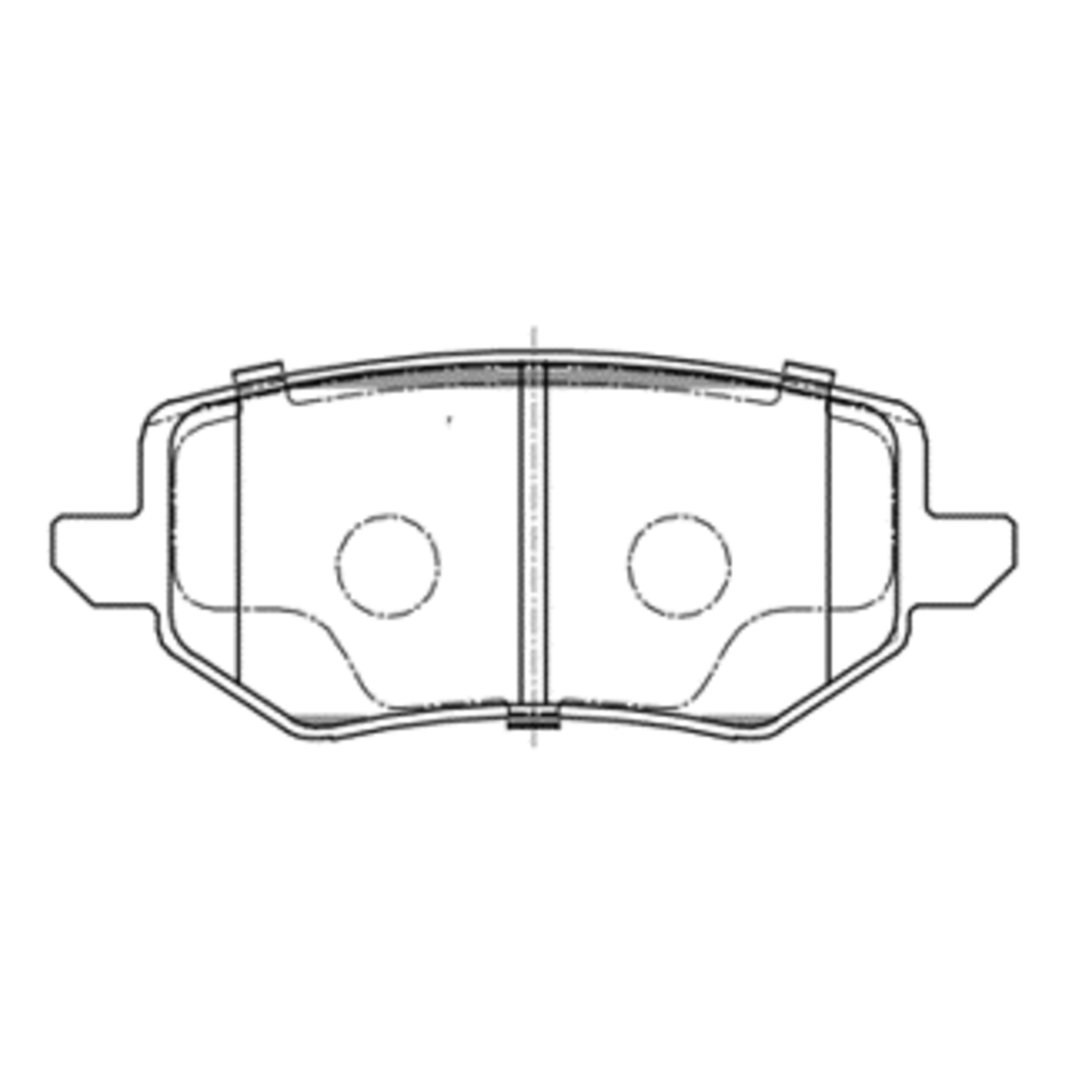 Колодки тормозные задние дисковые к-кт