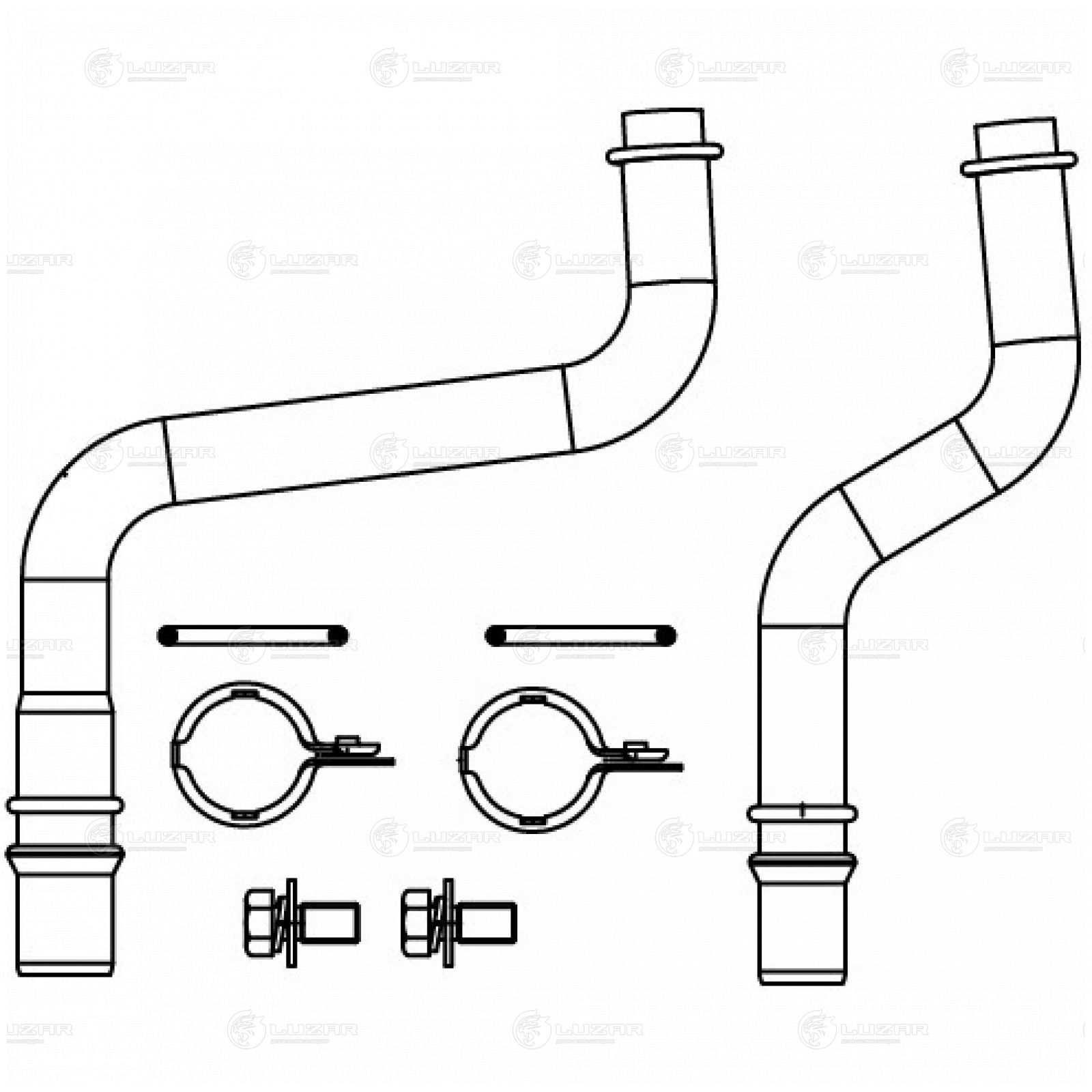Трубки системы охлаждения к-кт