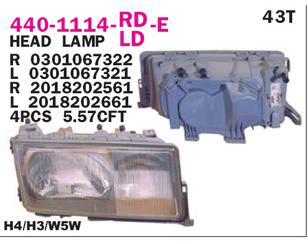 Фара правая для Mercedes Benz W201 1982-1993 новый