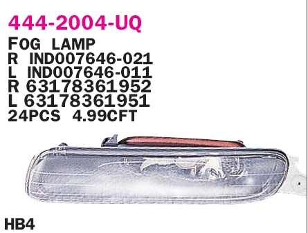 Фара противотуманная левая