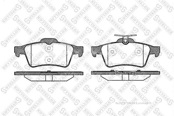Колодки тормозные задние дисковые к-кт