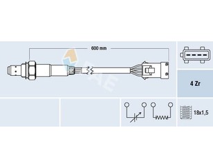 Датчик кислородный/Lambdasonde для Citroen C3 2002-2009 новый