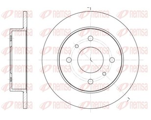 Диск тормозной задний для Nissan Primera P10E 1990-1996 новый