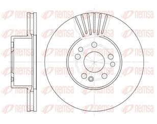 Диск тормозной передний вентилируемый для Mercedes Benz W140 1991-1999 новый