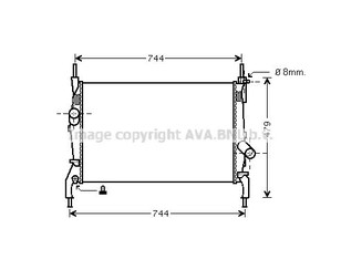 Радиатор основной для Ford Transit 2006-2013 новый