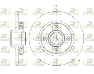 Диск тормозной задний для Citroen DS5 2012-2015 новый