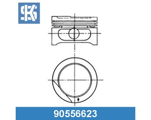 Поршень 0.5 для Opel Vectra A 1988-1995 новый