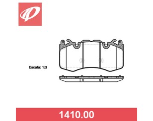 Колодки тормозные передние к-кт для Land Rover Range Rover III (LM) 2002-2012 новый