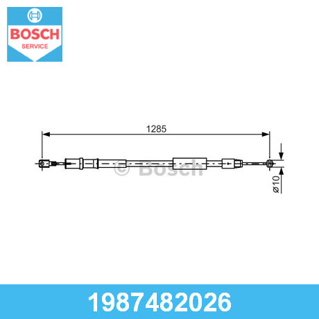 1987482026 BOSCH от 1218 руб. для Mercedes Benz Vito/Viano (W639) 2003 ...