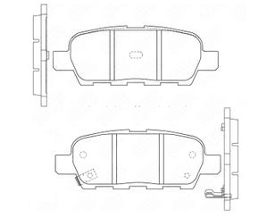 Колодки тормозные задние дисковые к-кт для Nissan Teana J32 2008-2013 новый