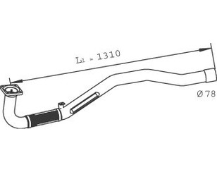 Приемная труба глушителя для Iveco EuroCargo II 2001-2007 новый