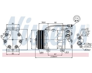 Компрессор системы кондиционирования для Scania 4 P series 1995-2007 новый