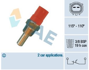 Датчик вкл.вентилятора 2х конт для Kia Joice MT 1999-2003 новый