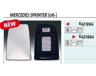 Стекло зеркала электрического правого для Mercedes Benz Sprinter (906) 2006-2018 новый