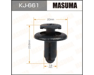 Крепеж (клоп) штырь нажимной-3 для Nissan Sunny N14 1990-1995 новый