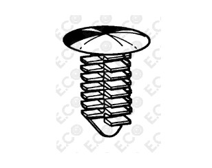 Крепеж (клоп) для Opel Kadett D 1981-1984 новый
