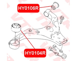 Сайлентблок переднего рычага задний для Hyundai i30 2007-2012 новый