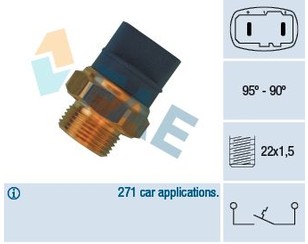 Датчик вкл.вентилятора 2х конт для Audi A4 [B5] 1994-2001 новый