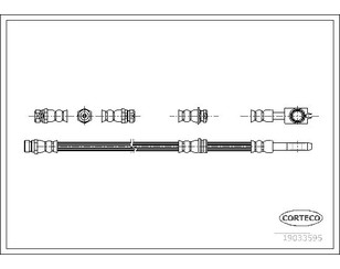 Шланг тормозной передний для Skoda Yeti 2009-2018 новый