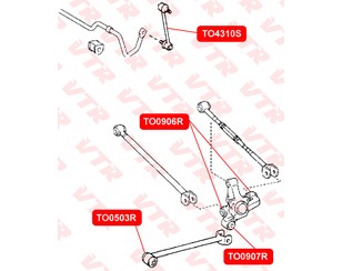 Сайлентблок заднего поворотного кулака для Toyota Carina E 1992-1997 новый